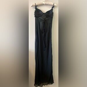 Chic Black Brazilian Brand Sheer Nightgown